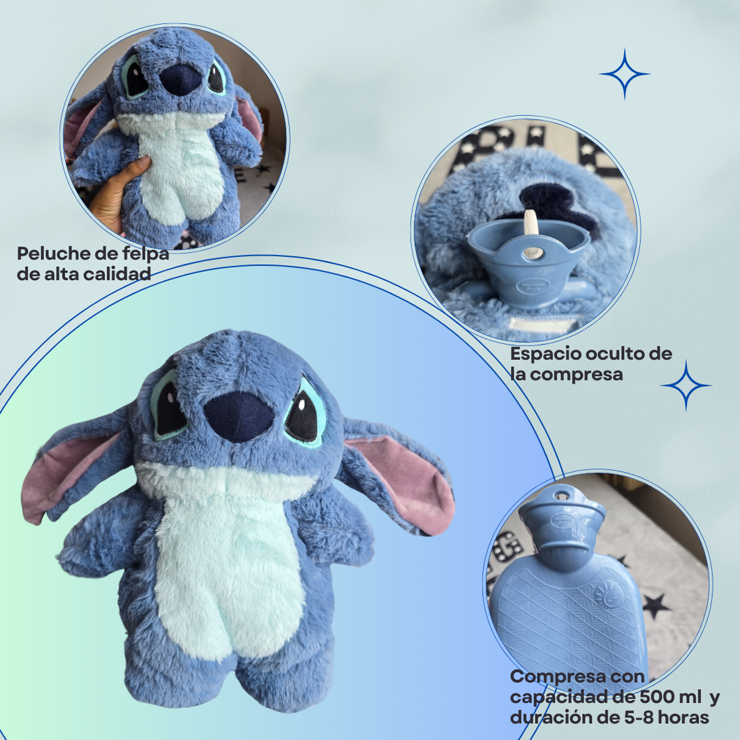 🔹 PELUCHE DE STITCH + BOLSA DE AGUA CALIENTE